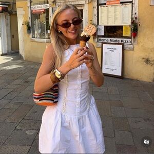 Zara cutie white dress